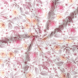Coupon 1 Mètre - Coton Numérique Exclusif LPQC / Fleurs romantiques