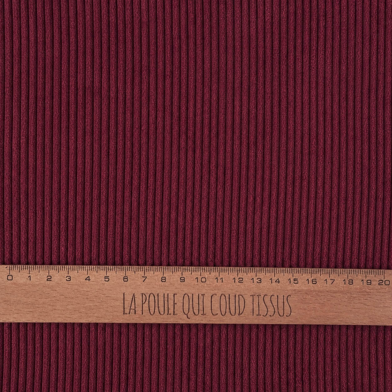 Velours Côtelé 100% Coton Cotis / Bordeaux