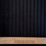 Coupon 1.1 m - Velours Côtelé Hannibal / Noir