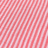 Coupon 1.5 m - Double Gaze Double Face Stripes / Rose-Cerise