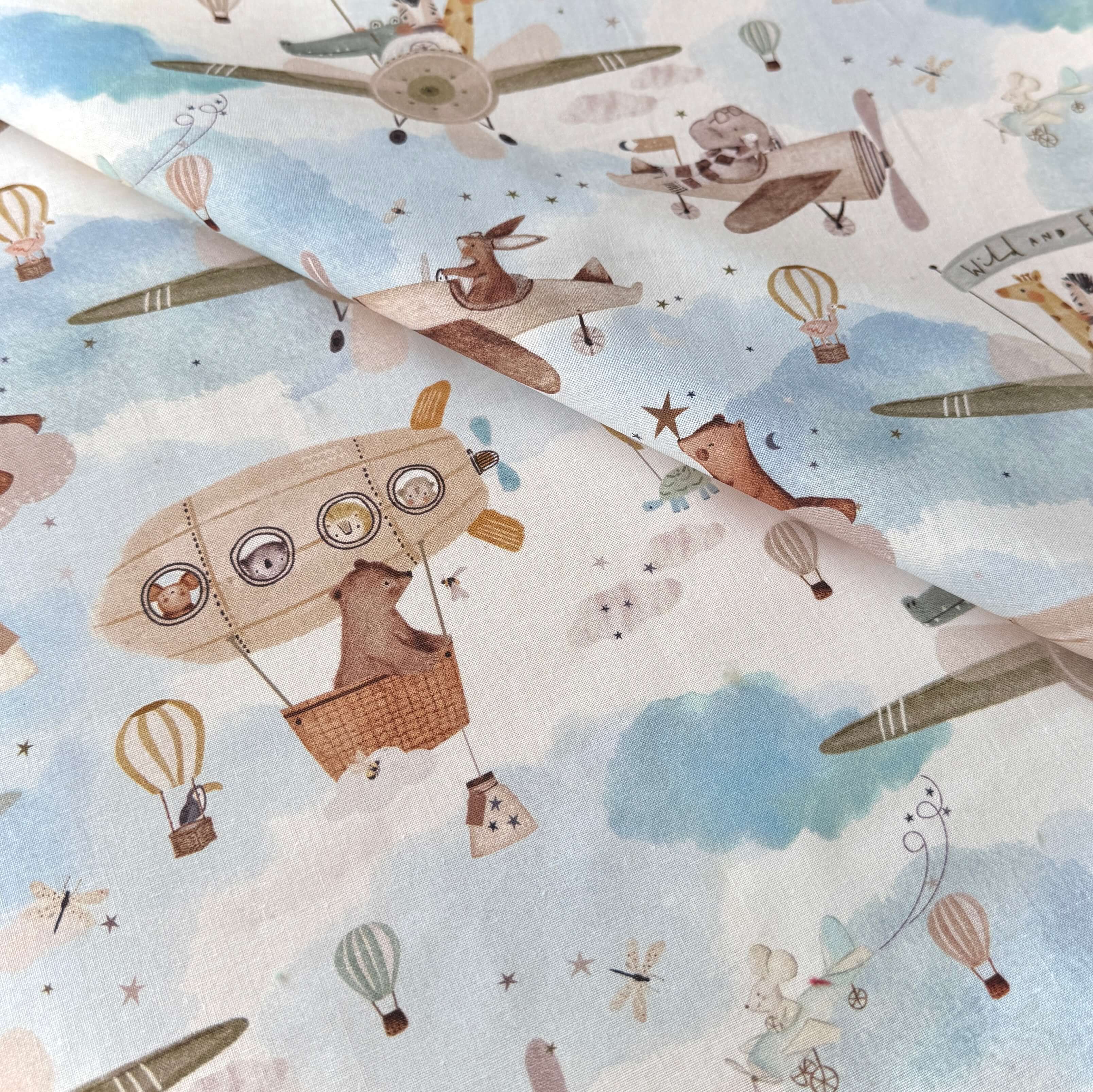 Coupon 90 cm - Coton à Impression Numérique / Wildair