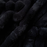 Coupon 1 Mètre - Fausse - Fourrure Cotelée / Barracuda Fusain