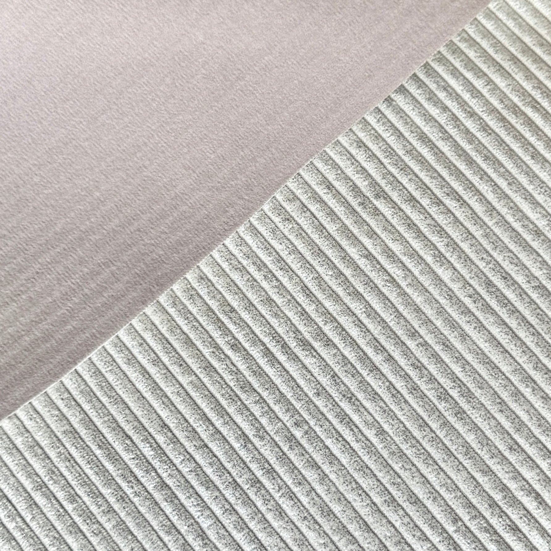 Coupon 70 cm - Velours Côtelé Huggy / Silver