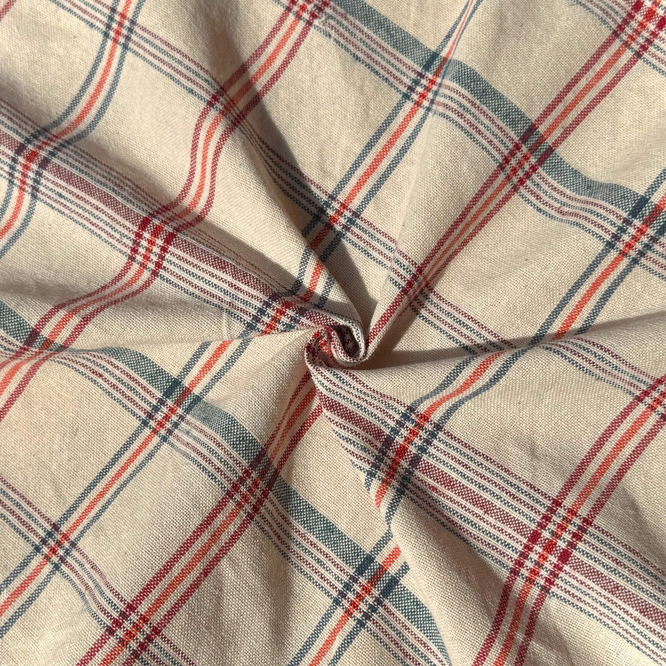 Coton Tissé  / Tartan Carreau Multico