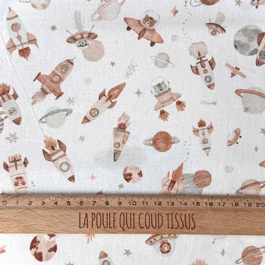 Coupon 90 cm - Coton à Impression Numérique / Fuzbuz
