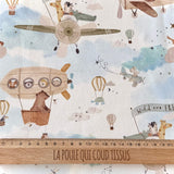 Coupon 90 cm - Coton à Impression Numérique / Wildair