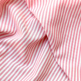 Striped Cotton Viscose / Red Raytis