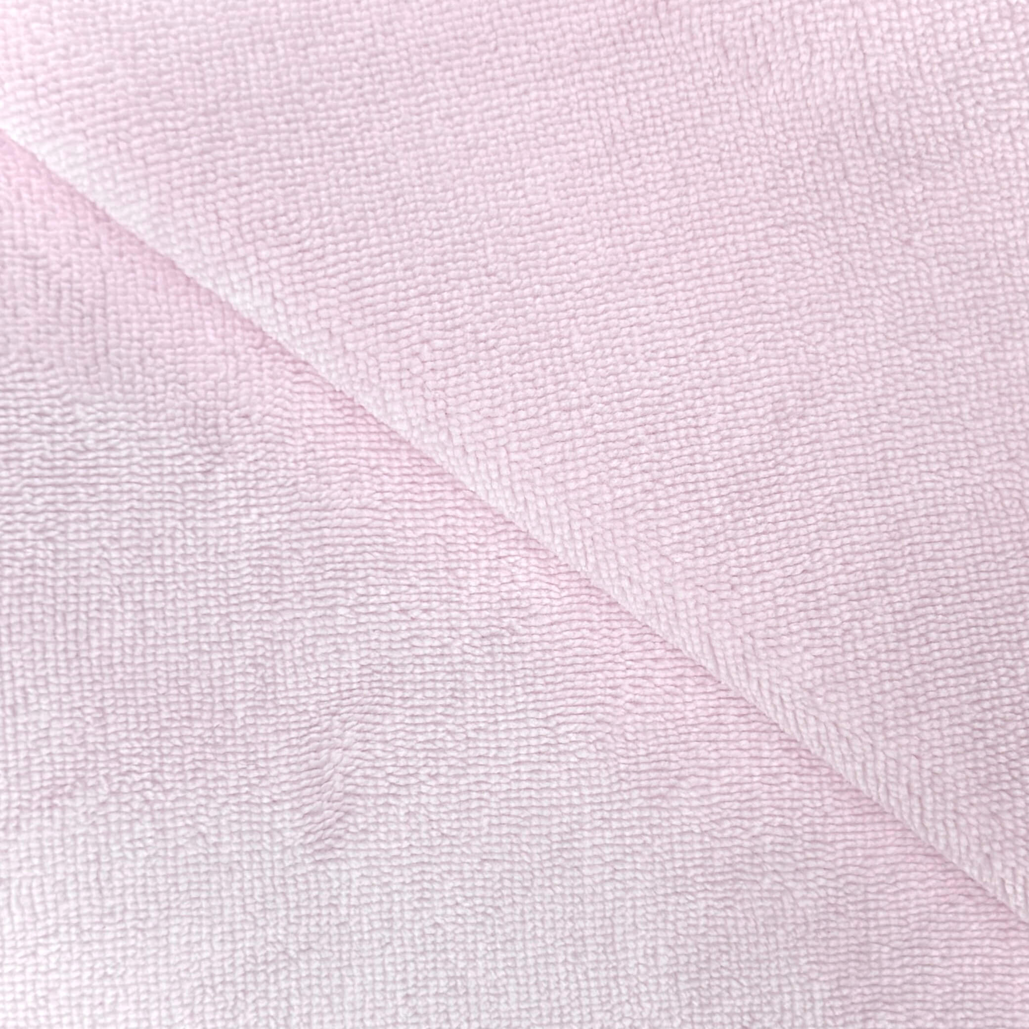 Coupon 2 Mètres - Micro Eponge Bambou / Rose Clair