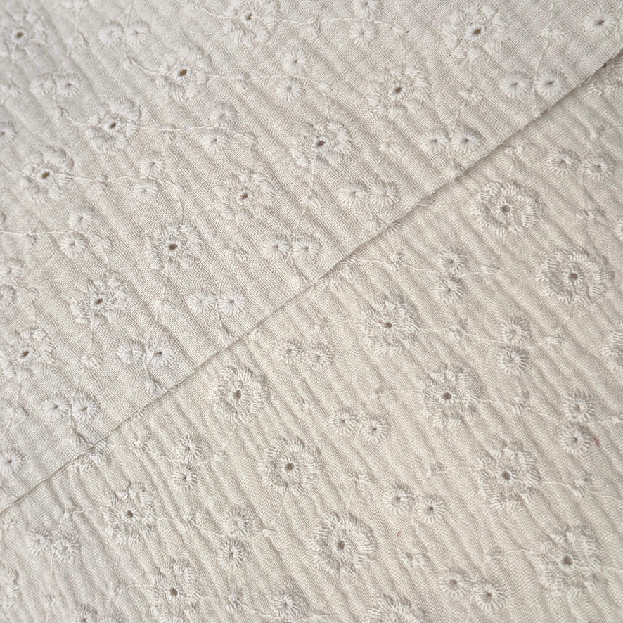 Double Gaze Brodée / Suzy Ecru
