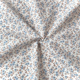Coupon 60 cm - Popeline de Coton / Capri Ecru-Baltique