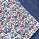 Coupon 80 cm - Matelassé Double Gaze Samflo / Double Gaze Indigo