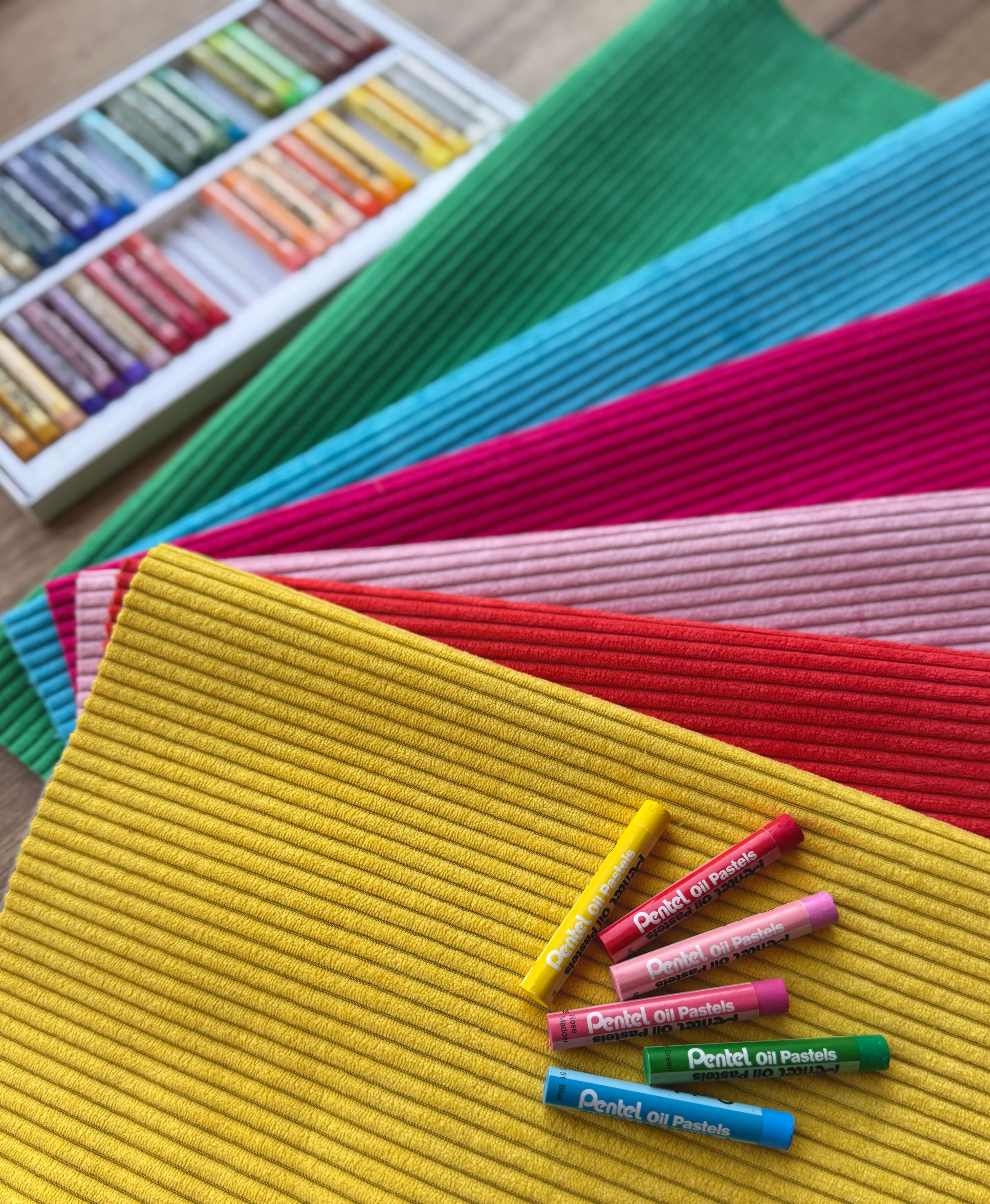 Velours Côtelé Huggy / Turquoise