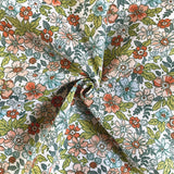 Coupon 50 cm - Coton Imprimé / Pensee Blanc
