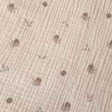 Double Gaze Numérique Gots / Natural Flowers