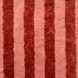 Micro Eponge Bambou  Rayé / Marsala - Paprika