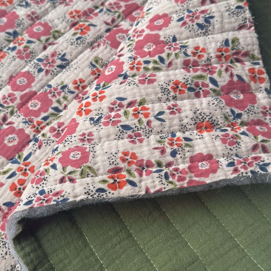 Matelassé Double Gaze Oscalia / Double Gaze Unie Fougère