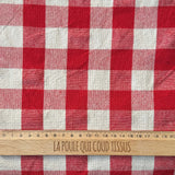 Coupon 1 Mètre - Coton Tissé  / Célestin Rouge
