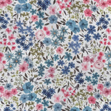 Coton à Impression Numérique / Romane Blanc-Aventurine