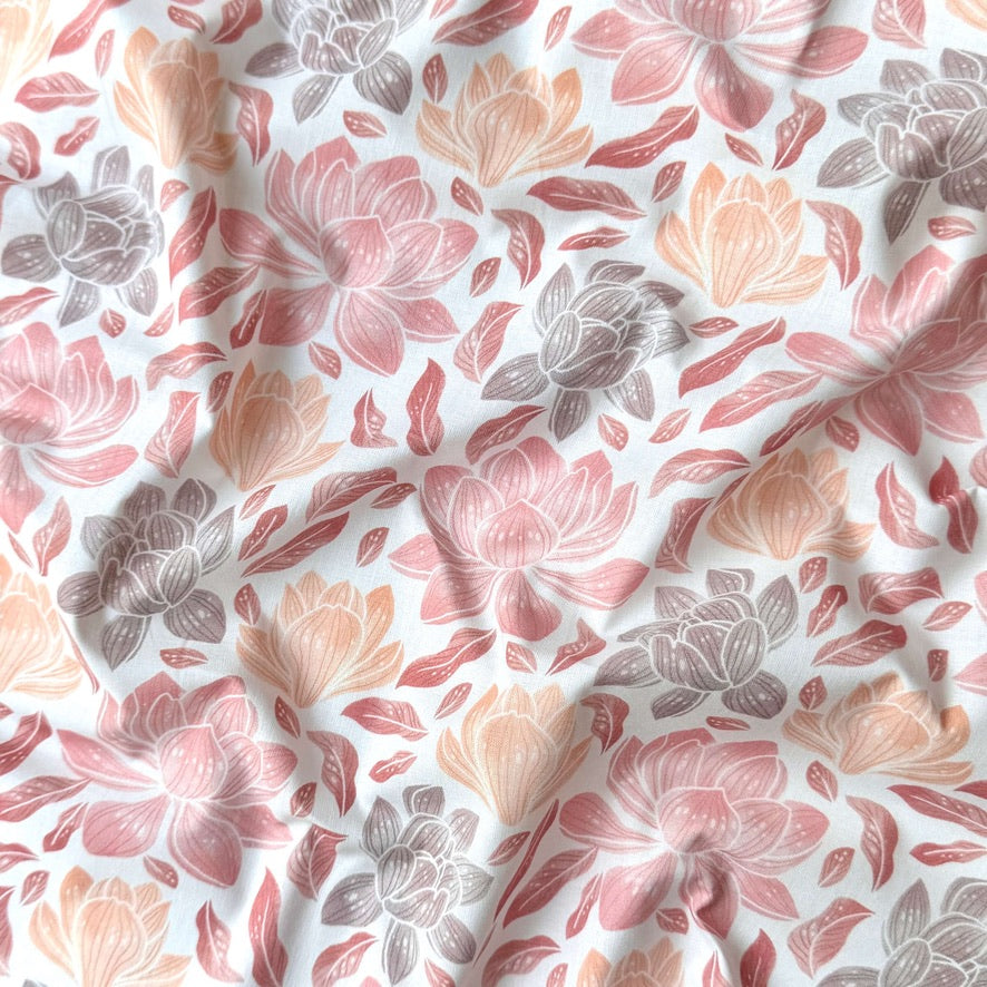 Coton Numérique Exclusif LPQC /  Magnol Rose-Abricot
