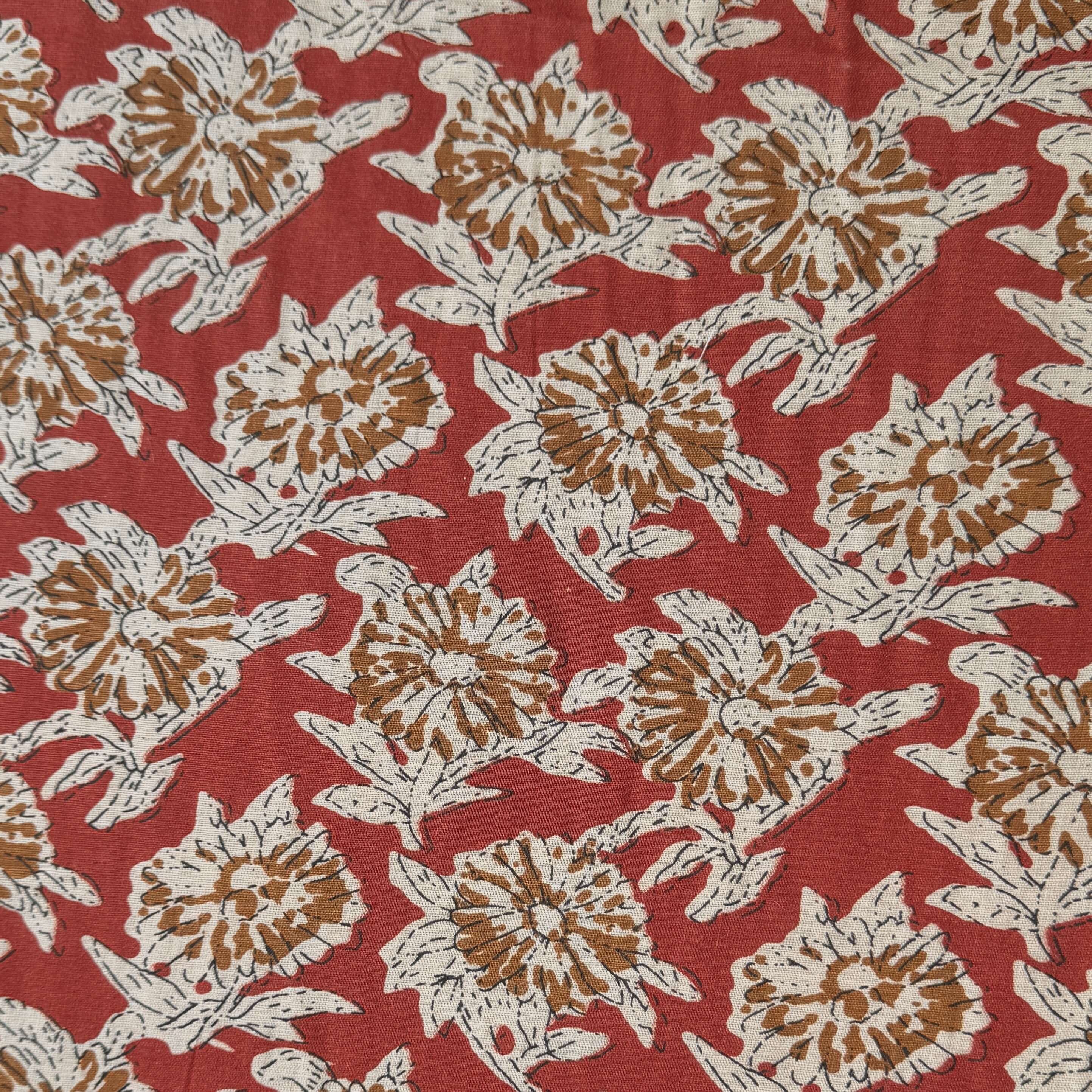 Woven Cotton / Red Celestine