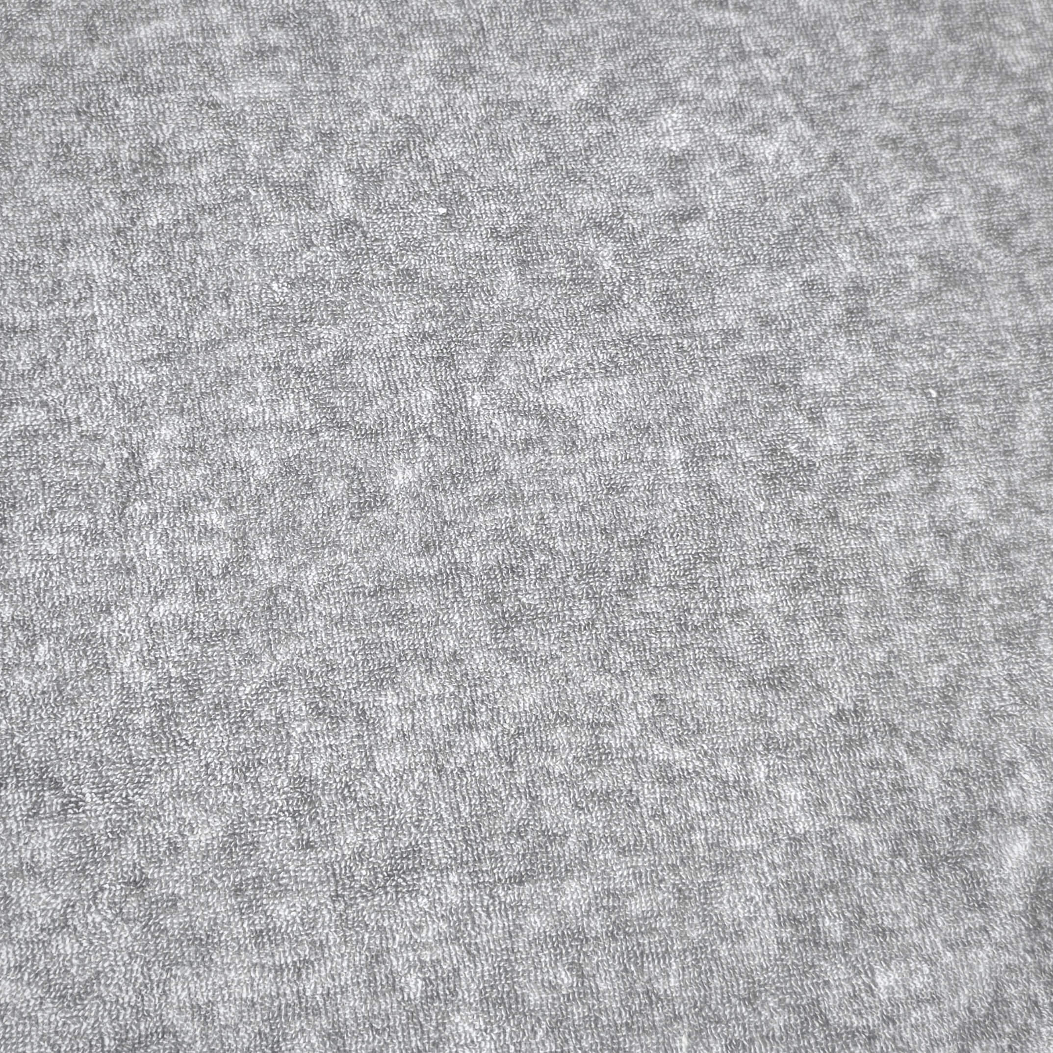 Coupon 2 Mètres - Eponge Maille Bouclette / Gris Chiné
