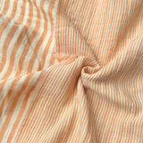Coupon 90 cm - Double Gaze Double Face Stripes / Lemon - Mangue