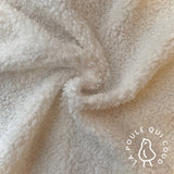 Coupon 80 cm - Teddy Peluche / Ecru