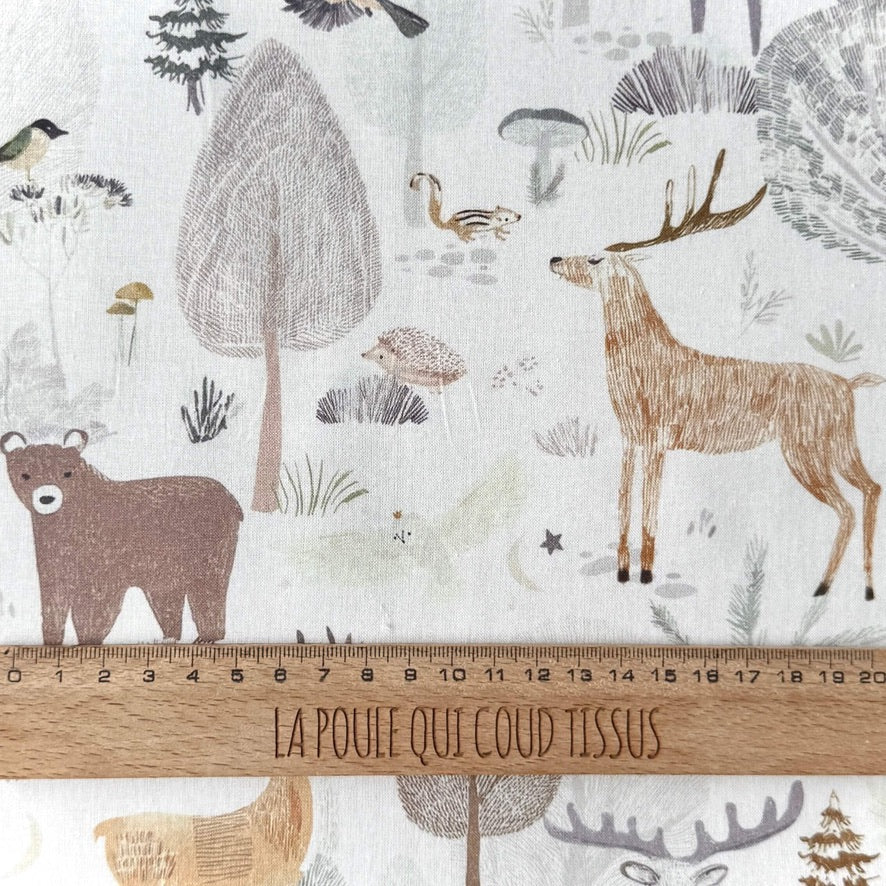 Coton à Impression Numérique / Broceliande