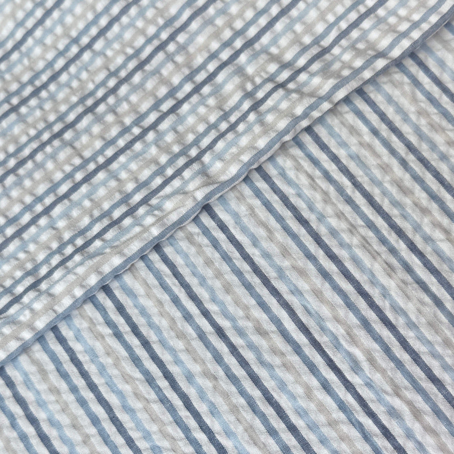 Seersucker / Joe Blanc Cassé - Bleu