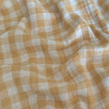 Coupon 1.3 m - Double Gaze Vichy / Blé