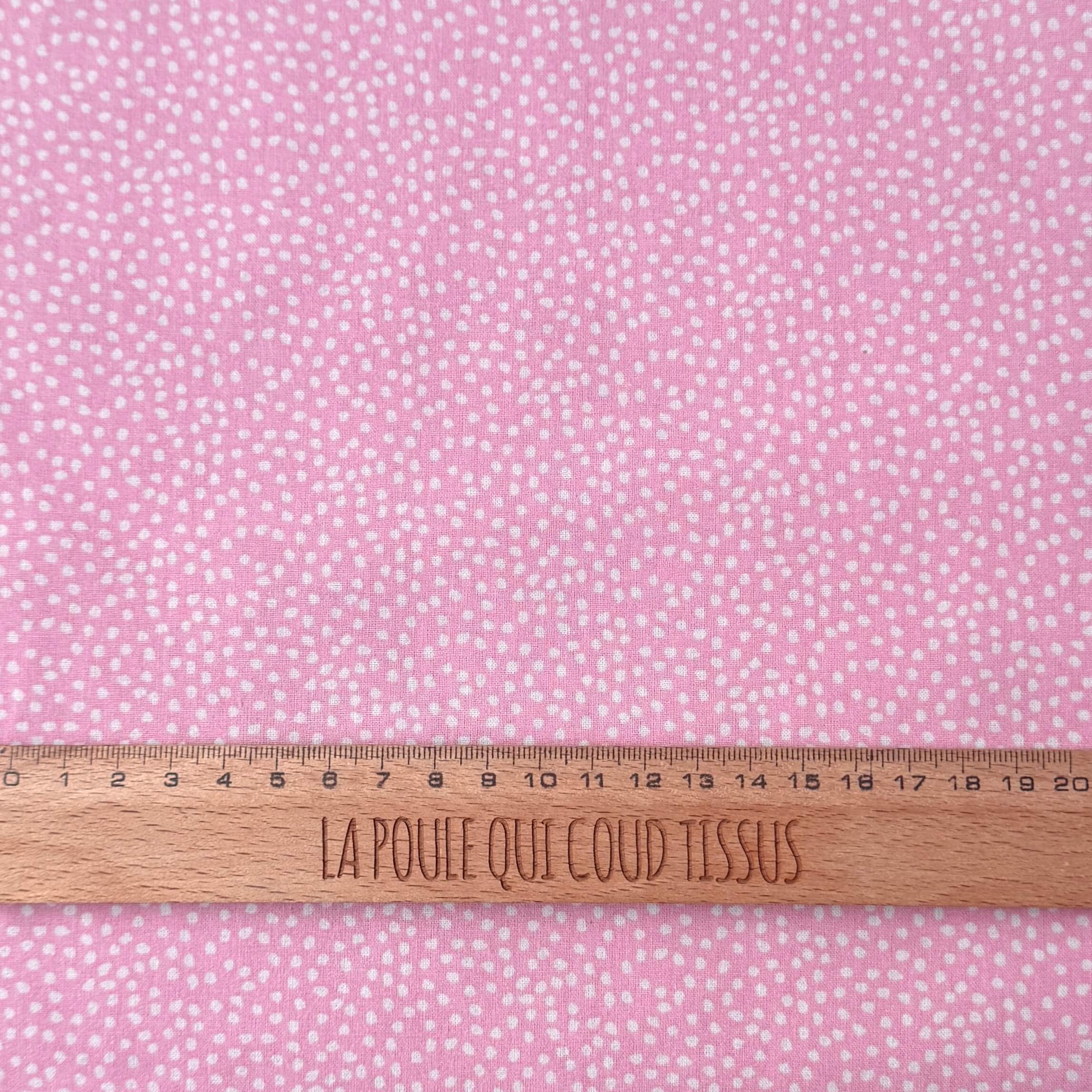 Coupon 50 cm - Coton Imprimé / Tassi Rose