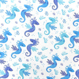 Coton Numérique Exclusif LPQC / Hippocampe Bleu
