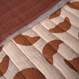 Matelassé Double Gaze Croissant / Toffee