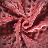 Coupon 90 cm - Minky Bubble / Marsala