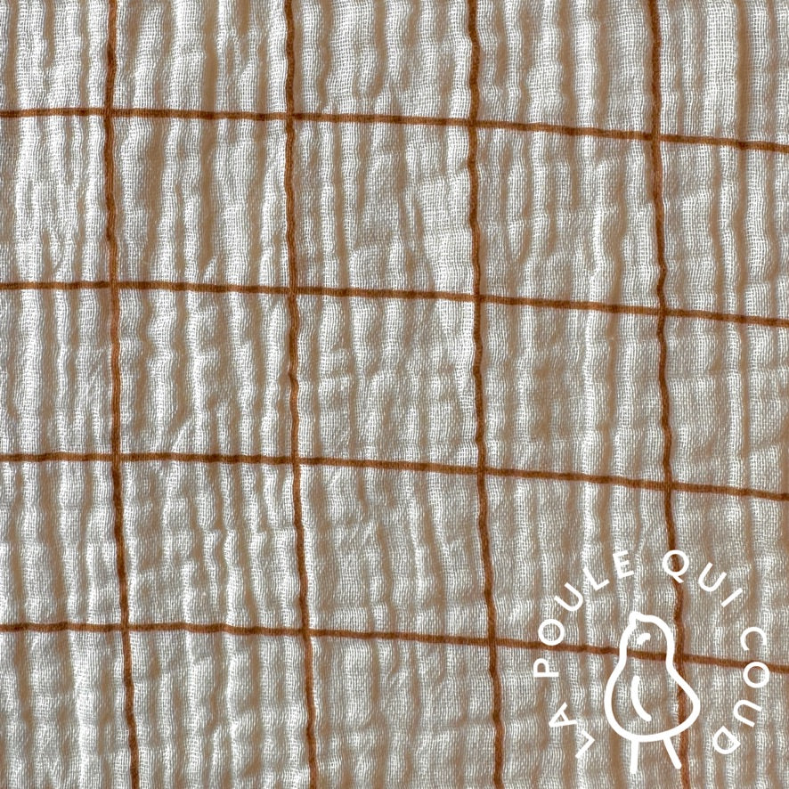 Coupon 90 cm - Double Gaze / Jacques Ecru-Cassonade