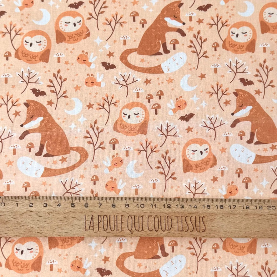 Coton Numérique Exclusif LPQC / Forêt Endormie Pêche