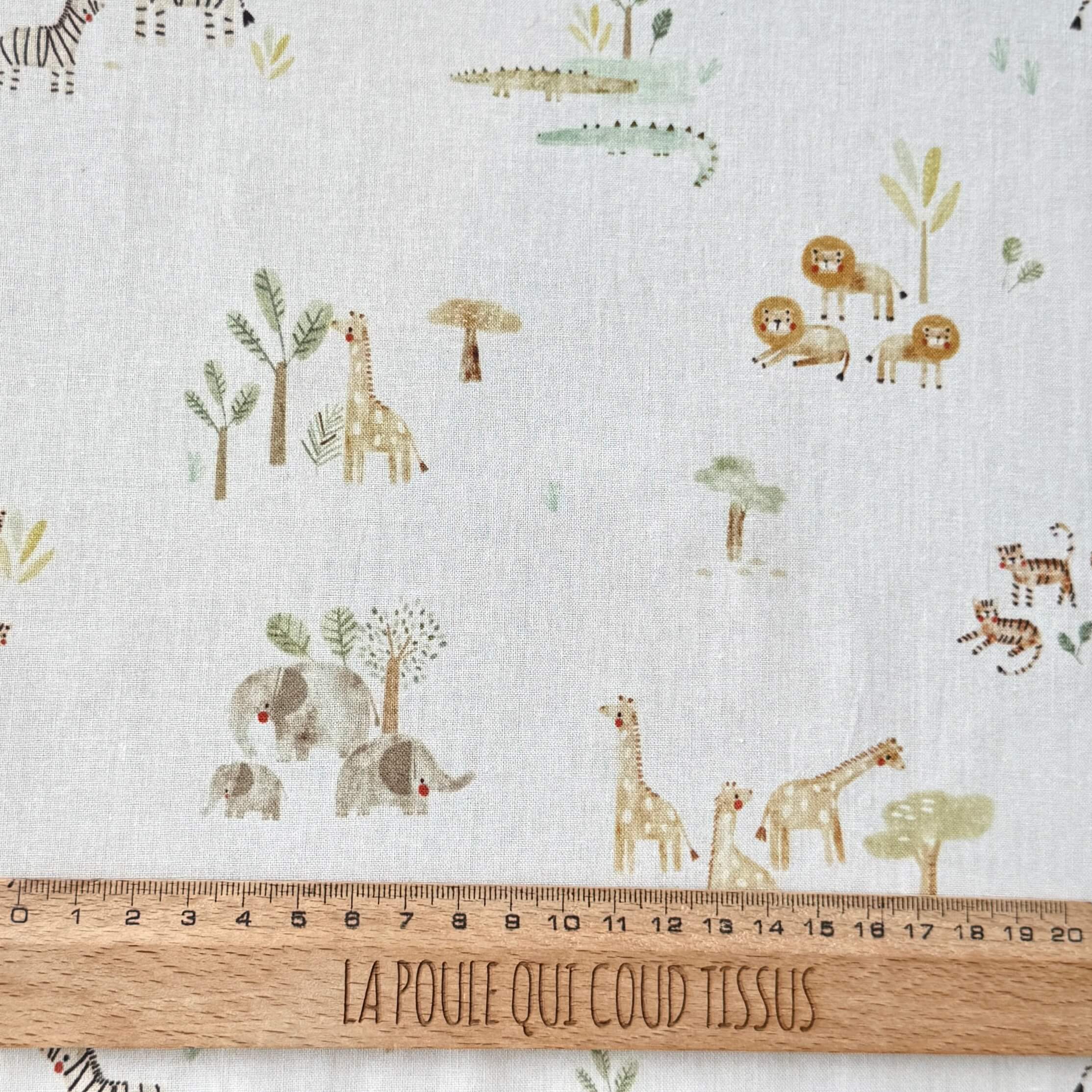 Coupon 1.7 m - Coton à Impression Numérique / Brousse