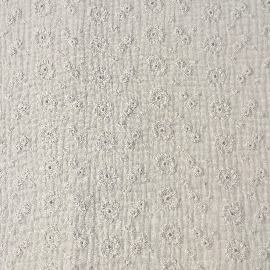 Double Gaze Brodée / Suzy Ecru