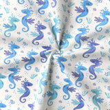 Coton Numérique Exclusif LPQC / Hippocampe Bleu