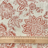 Coupon 1.2 m - Coton Tissé  / Ceylan Terracotta