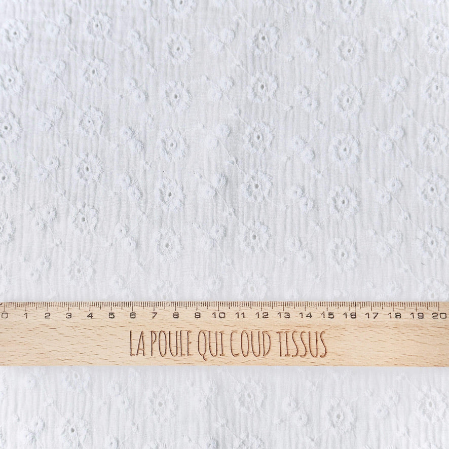 Double Gaze Brodée / Suzy Blanc