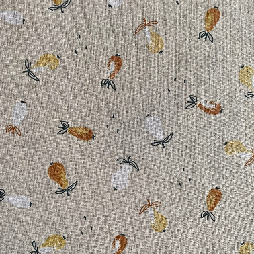 Coupon 1.8 m - Coton Imprimé / Poire Lin