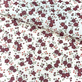 Popeline de Coton / Capri Ecru-Raisin