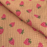 Coupon 2 Mètres - Double Gaze / Fragola