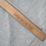 Coupon 1 Mètre - Molleton non gratté / Gris Chiné