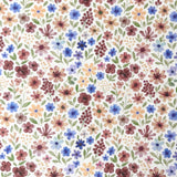 Coton à Impression Numérique / Rozenn Prune Bleu