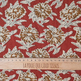 Woven Cotton / Red Celestine