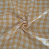 Coupon 1.3 m - Double Gaze Vichy / Blé