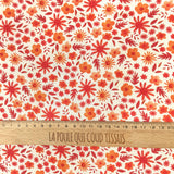 Coupon 80 cm - Coton Numérique Exclusif LPQC / Flola Orange-Rouge