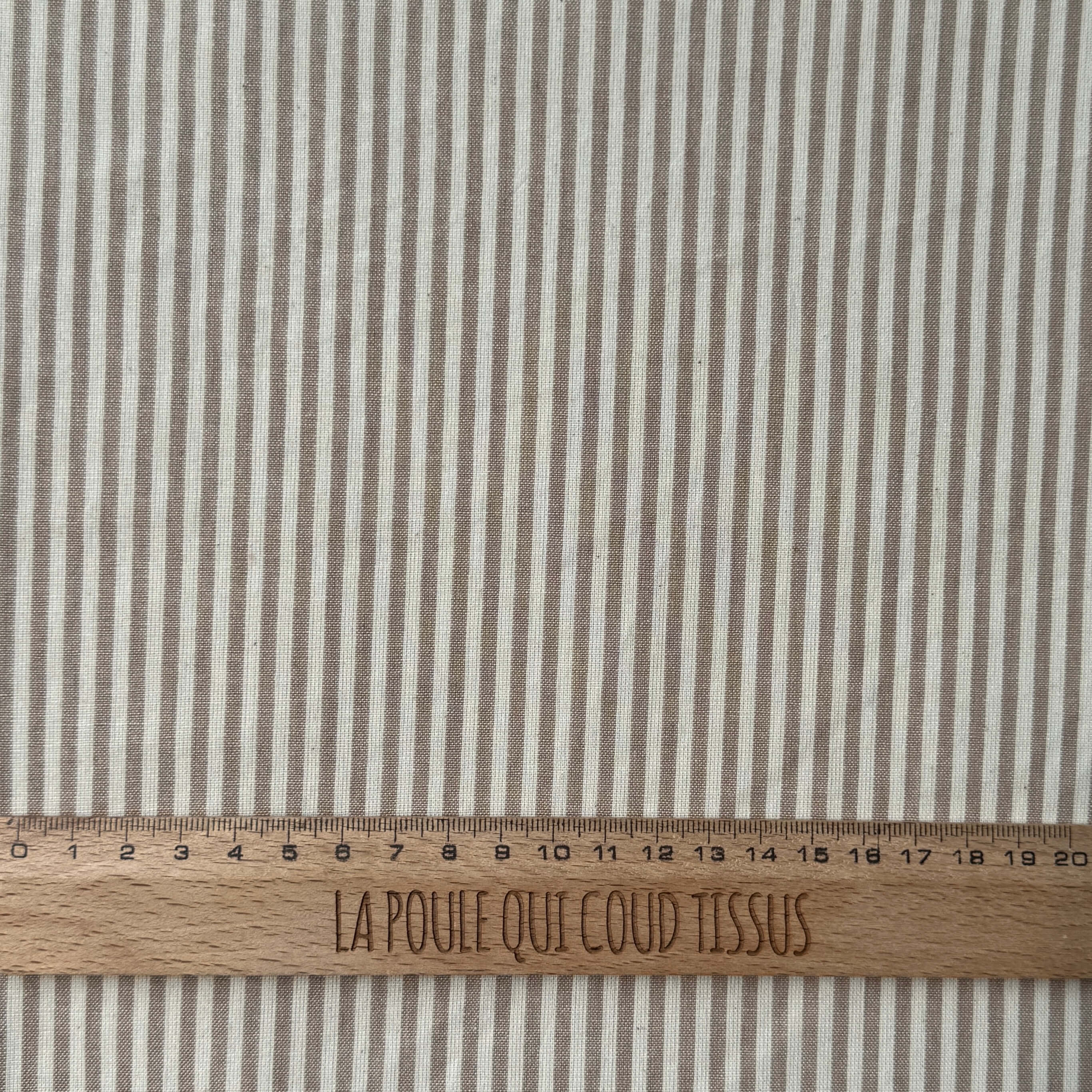 Coton Viscose Rayé / Raytis Lin